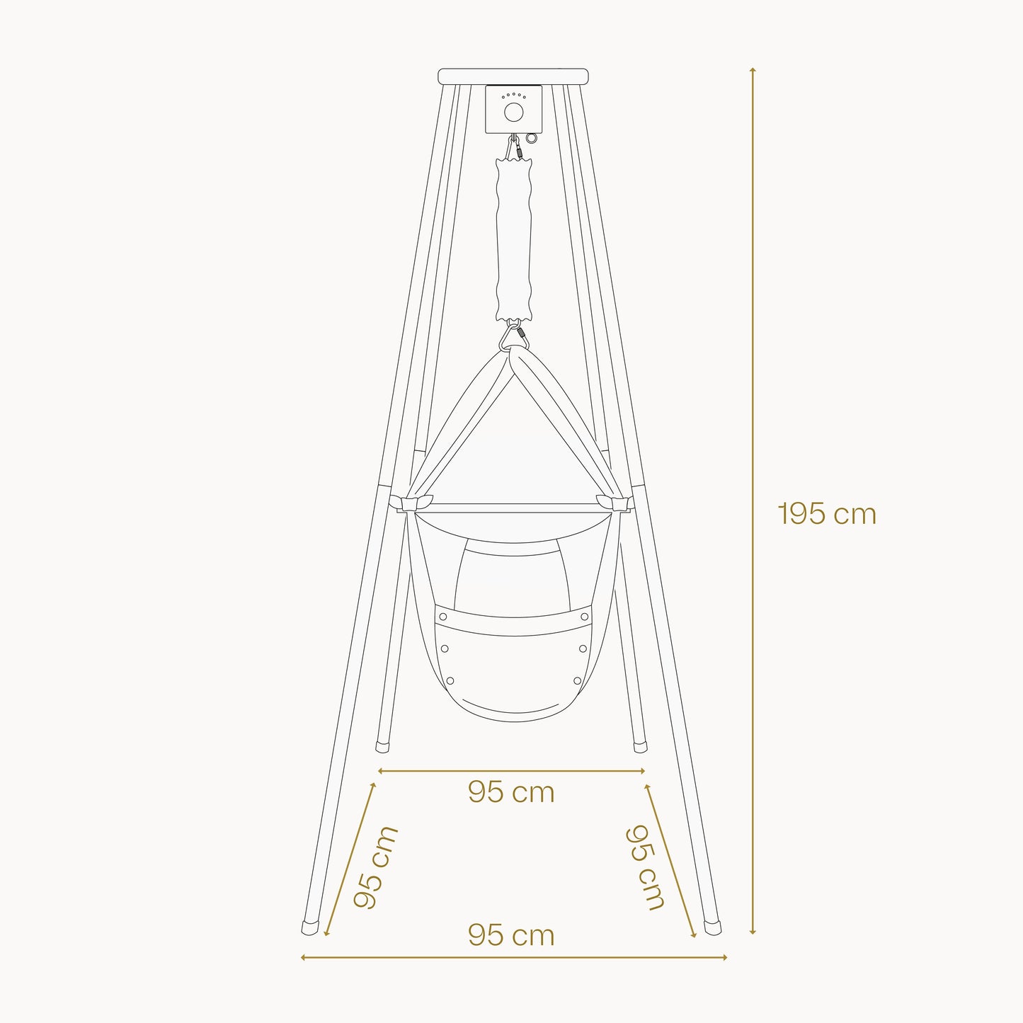 Baby Hammock with motor and frame for your baby