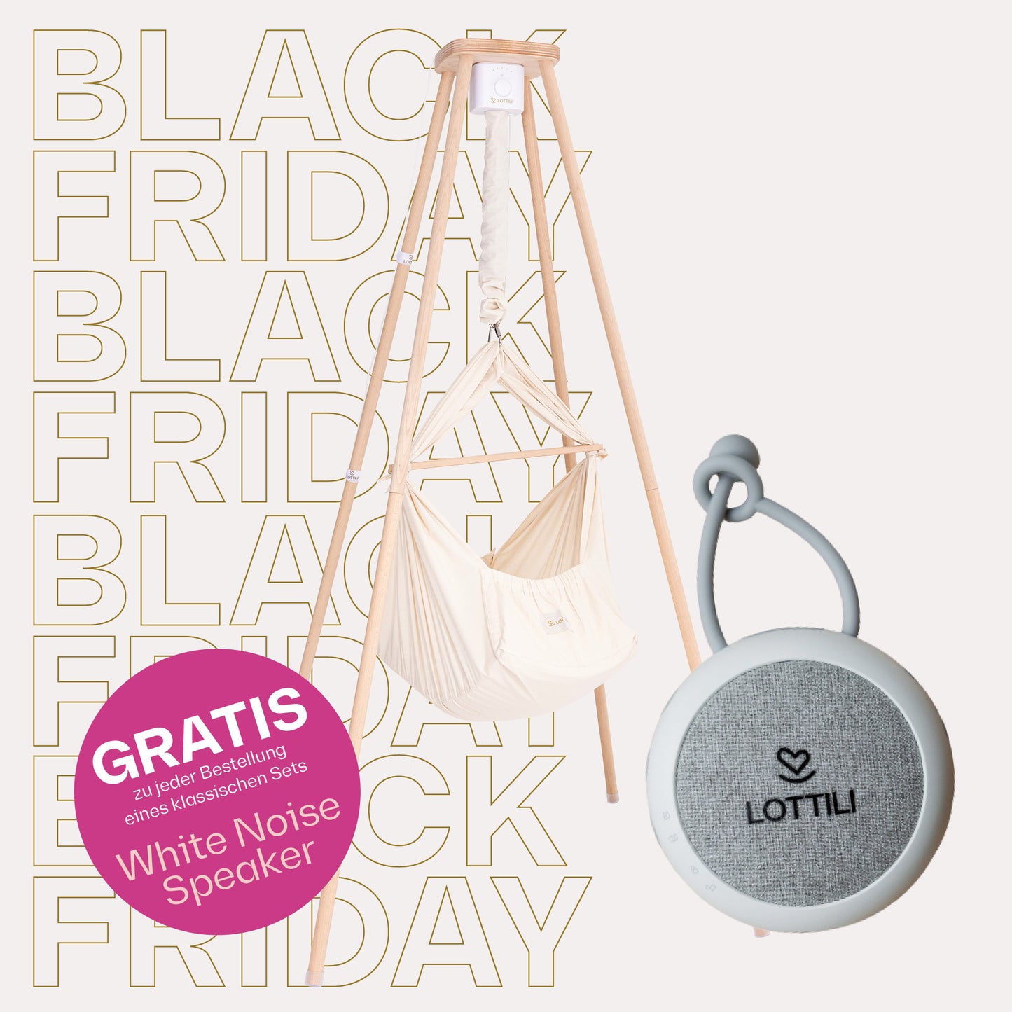 Baby Hammock with motor and frame for your baby